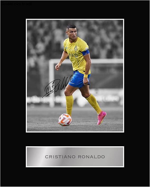 Ronaldo AN Pre Printed Signature Signed Mounted Photo Display #11 Printed Autograph Picture 10x8 Inch Mount