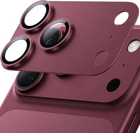 Hoerrye for iPhone 18 Pro Max Camera Lens Protector - Matte Alloy, HD Clear