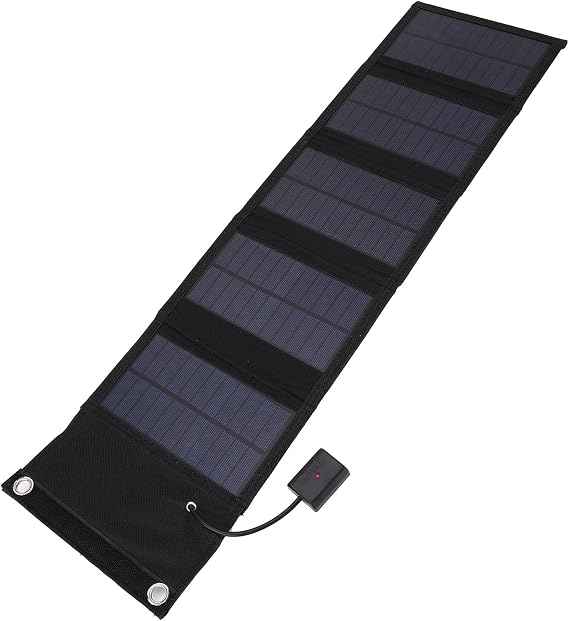 Foldable Solar Panel, 10W 5V Polycrystalline Silicon Portable Solar Charger for Outdoor Camping Hiking Backpacking