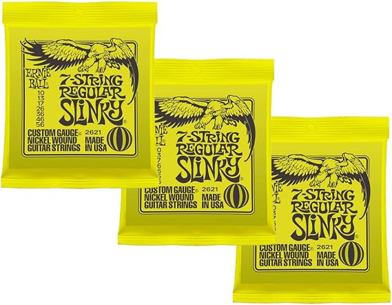 Ernie Ball 7-string Regular Slinky 3-Pack