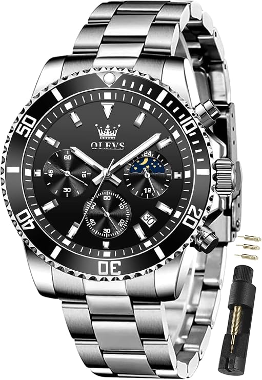 OLEVS Watches for Men Classic with Date Business Dress Big Face Male Watch