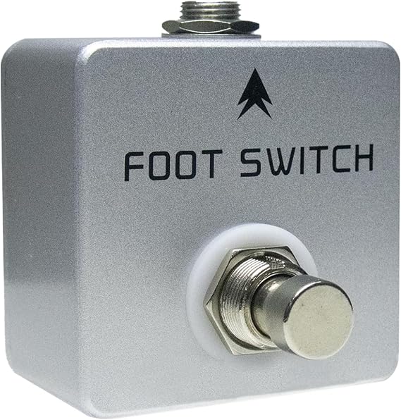 Metal Guitar Footswitch Pedal with 6.35mm Mono Output