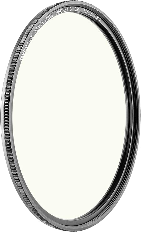 Kase Wolverine Revolution 77mm Magnetic CPL Shockproof Tempered Optical Glass Filter w Silver Ring & Adapter
