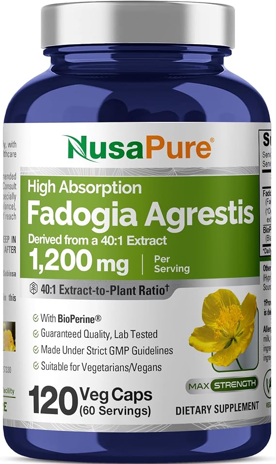 Fadogia Agrestis, Non-GMO, Vegan, 1200mg, 120 Veg Capsules - 60 Servings