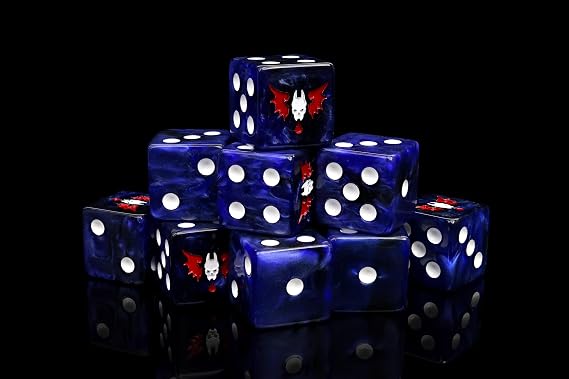 Baron of Dice Lords of The Night Resin Dice - Set of 25 (Square)