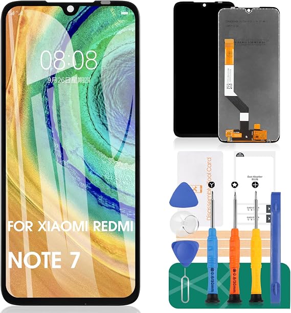 Screen Replacement for Xiaomi Redmi Note 7 M1901F7C / Note 7 Pro LCD Display Screen Digitizer Touch Screen Glass Panel Assembly 6.3" Black