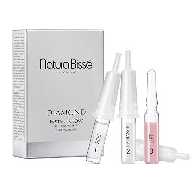 Natura Bissé Diamond Instant Glow, Anti-Aging Ampoule Trio, Lifts, Firms, Illuminates, For All Skin Types, 3 ampoules x 1 treatment