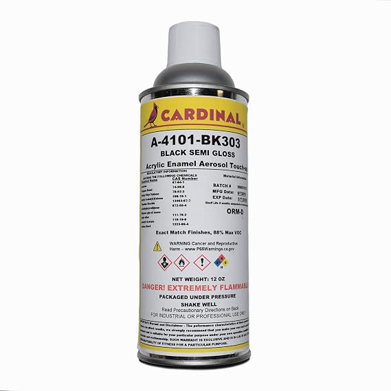 A 4101 BK303 Black Semi-Gloss Powder Coating Spray Paint
