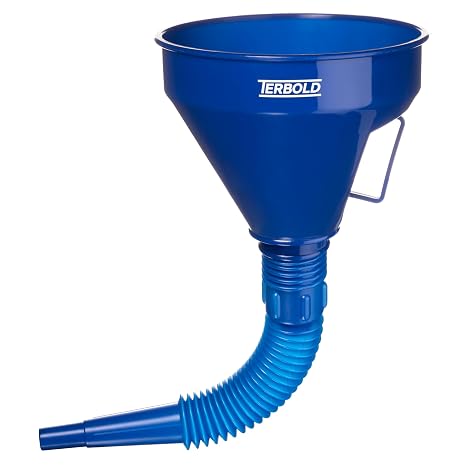 Automotive Funnel with Flexible Tube, Blue
