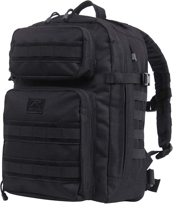 Rothco Fast Mover Tactical Backpack - Outdoor Hiking Pack for EDC Essential Gear (Black)