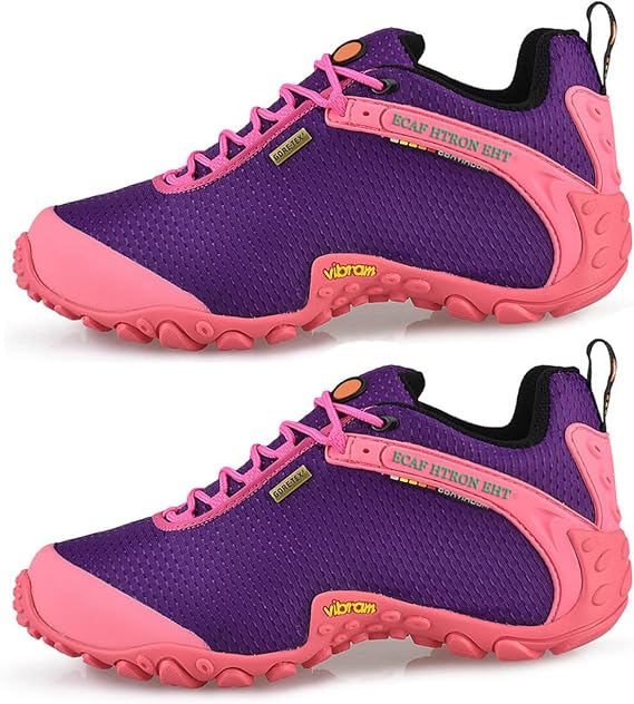 KtEli Men's Hiking Shoes, Casual Trekking Boots, Climbing Trail Shoes,Work Shoe Lightweight Low Top for Outdoor Trailing Trekking Walking (Color : Purple, Size : 39)