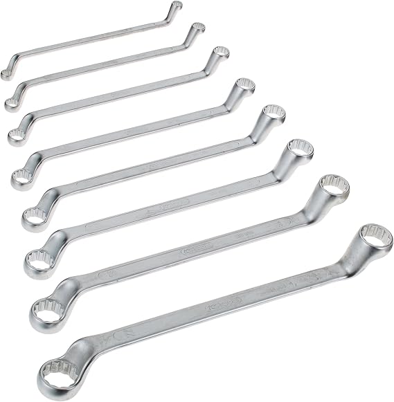 KS Tools 920.0248 Ultimate Plus Ring Spanner Set Offset (8 Pieces)