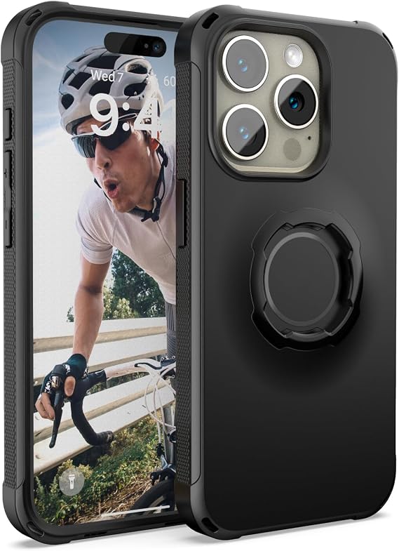 Lock Protective Case for iPhone 15 Pro Max Black