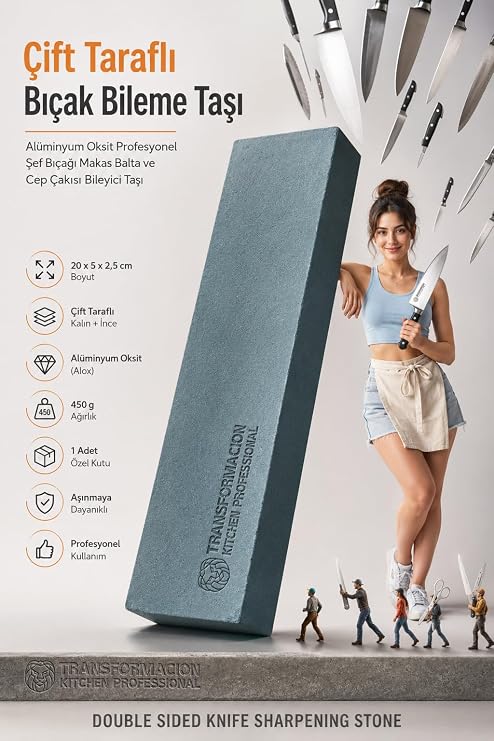 Transformacion Bıçak Bileme Taşı 2 Yüzey, 720659