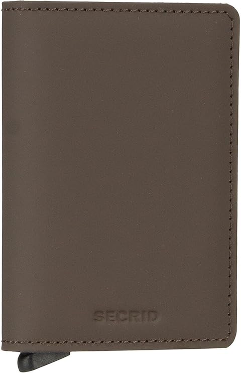 Secrid Wallet Slim Wallet Matte, Truffle, 10,2 x 6,8 x 1,6 cm, Classic