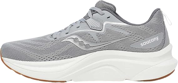 Saucony メンズ Tempus 2 スニーカー、フォッシル/ホワイト、12.5