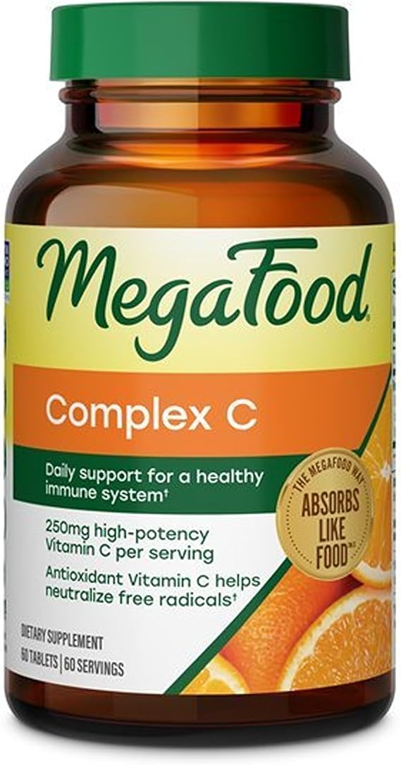 MegaFood Complex C, Vitamin C Immune Support Supplement, 60 Tablets
