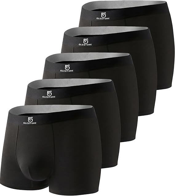 GLESTORE Mens Boxers Shorts Multipack Breathable Trunks Underwear Men