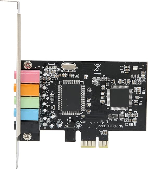 ASHATA PCIe Sound Card, 5.1 Internal Sound Card for PC 7 /Vista/XP 32/64 bit with Low Bracket, 3D Stereo PCI e Audio Card
