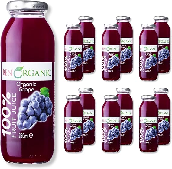 BenOrganic Üzüm Suyu 250 ml Cam Şişe