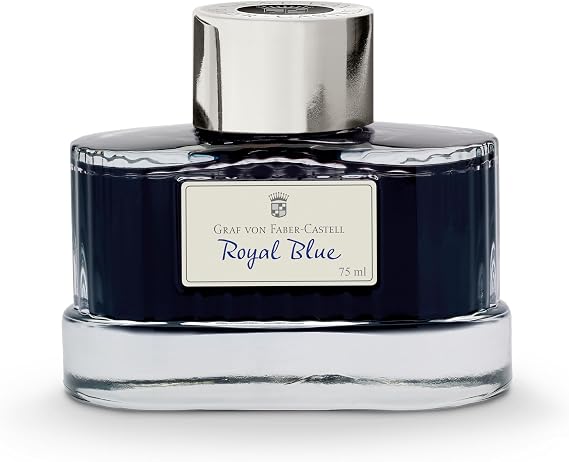 Faber Castell 141009 Bottle Ink, Royal Blue, 2.5 fl oz (75 ml)