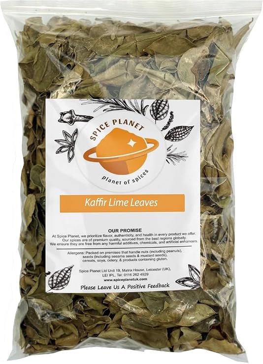 Kaffir Lime Leaves | Thai Lime Citrus Hystrix Leaves Dried Premium Quality Free UK P&P (50g)