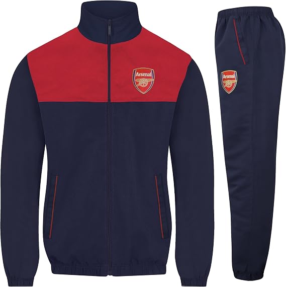 Arsenal FC Mens Tracksuit Jacket & Pants Set OFFICIAL Football Gift