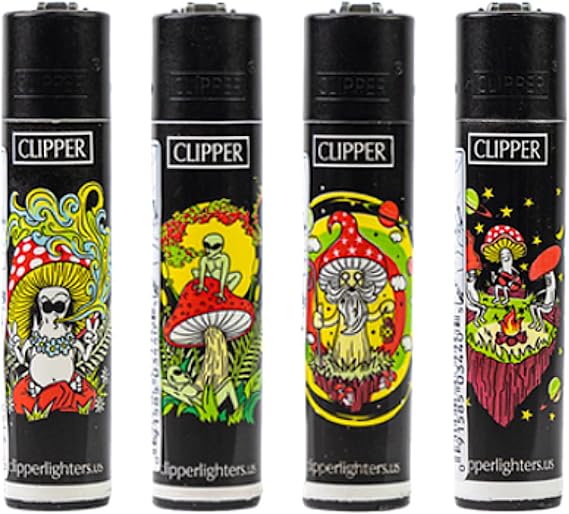 Clipper Lighter 4 Pack (Space Trip)
