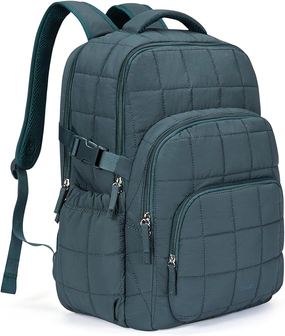CLUCI Quilted Backpack with RFID, Large Travel Backpack for Women