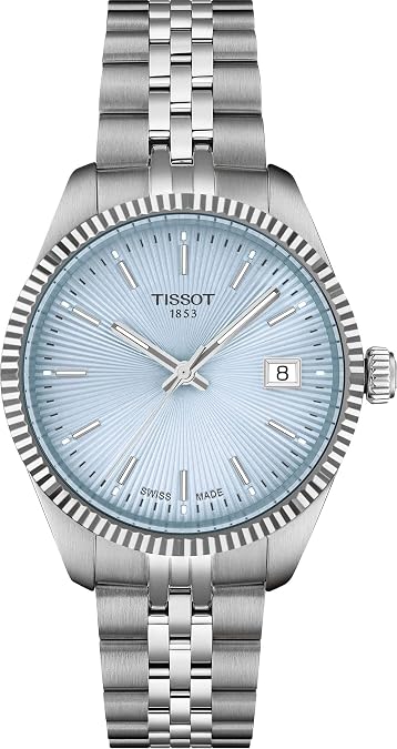 Tissot Ballade, Swiss Quartz, 34mm, Light Blue Dial, Women's Watch