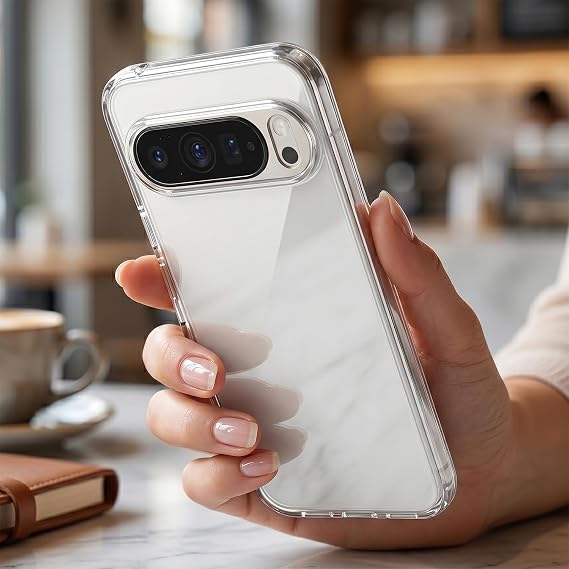 Google Pixel 10 Pro XL Kılıf Transparan Silikon Koruma Şeffaf