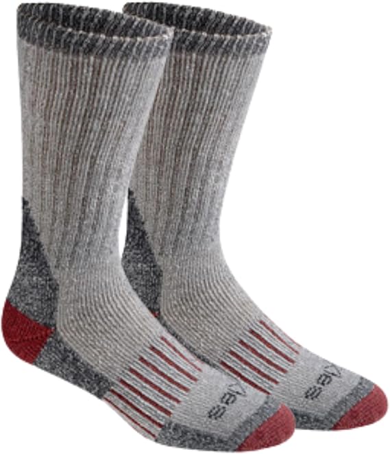 Dickies Men's Heavy Weight Wool Blend Thermal Crew Socks, (2, 4 Pairs)