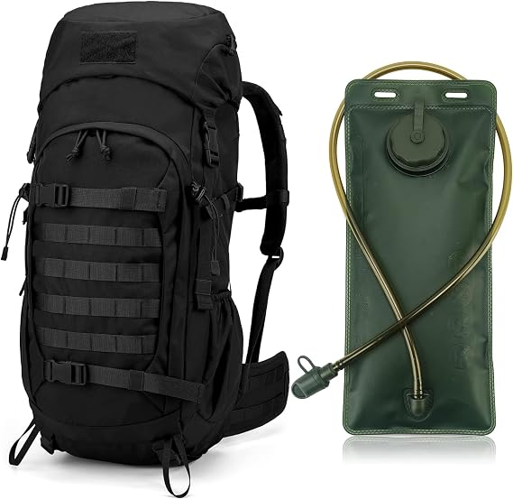 Mardingtop 50L Hiking Backpacking Backpack with Rain Cover+2.5 Liter Hydration Bladder