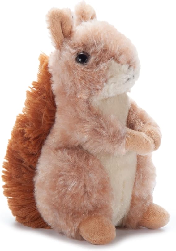 The Petting Zoo Brown Squirrel Stuffed Animal Plushie, Gifts for Kids, Wild Onez Babiez Wildlife Animals, Squirrel Plush Toy 6 inches