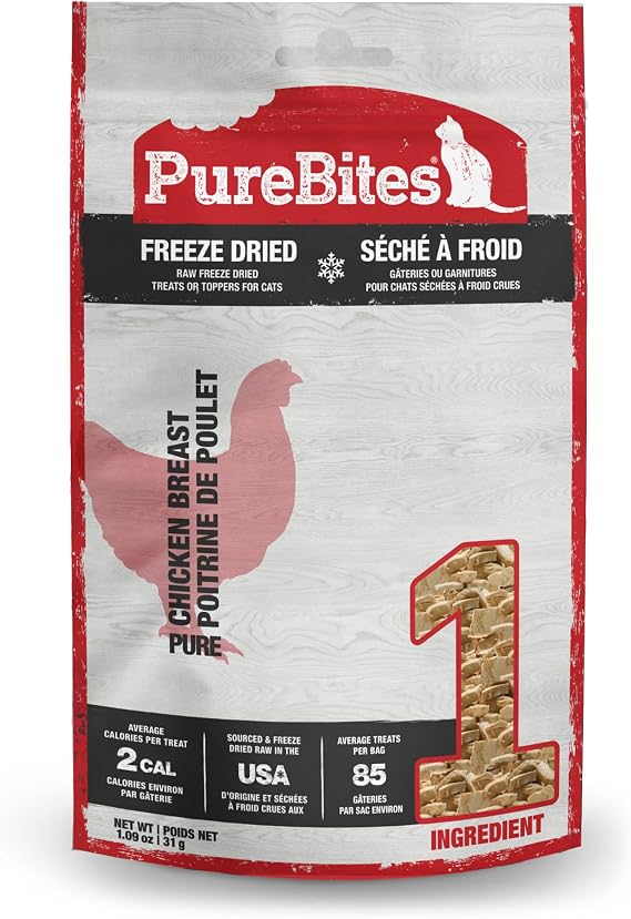 PureBites Freeze-Dried Cat Treats with Chicken Breast 1.09 oz