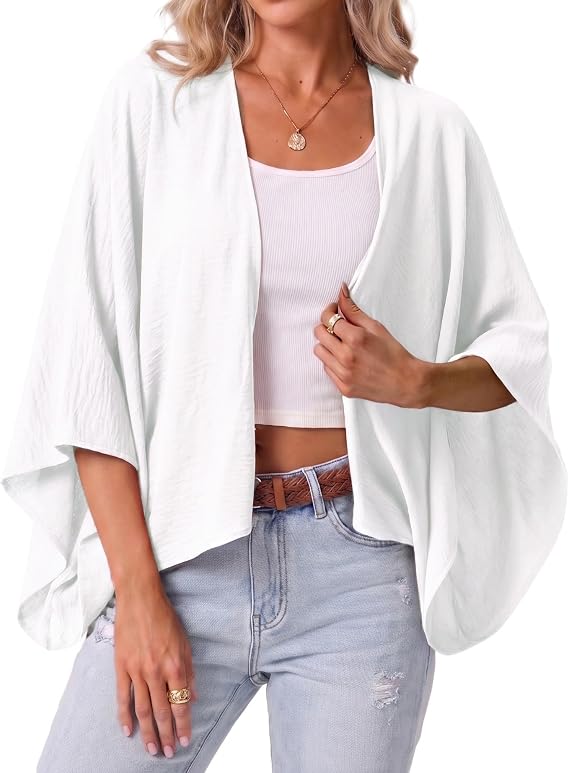 GRECERELLE Women's Summer Lightweight Cropped Cardigan