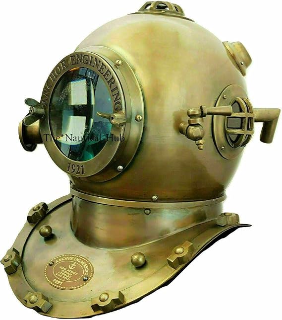 Vintage 18 Diving Helmet Maritime 1921 Anchor Engineering Deep Sca Antique Scuba Divers Helmet Replica Reproduction.