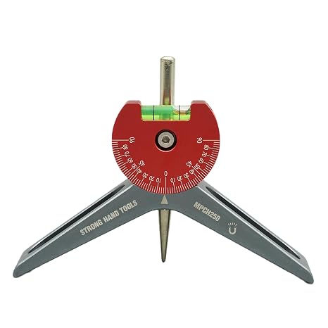 Strong Hand Tools Strong Hand, Magnetic Pipe Centering Head, Mark Pipes Over 2 Diameter, Anodized Aluminum, 360 Rotatable Dial, MPCH250