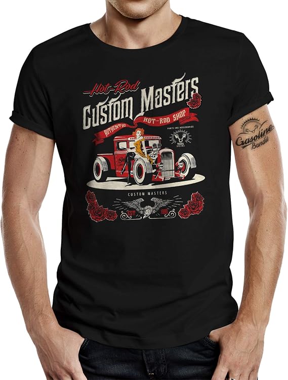 Rockabilly Hotrod Racer T-Shirt Hot-Rod Shop