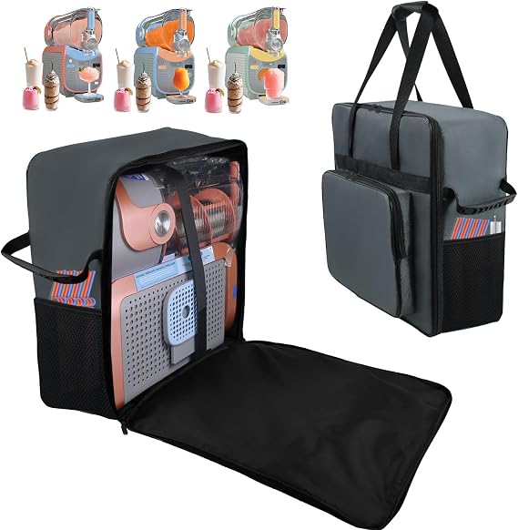 Carrying Bag for Ninja SLUSHi Max Slushie Machine FS605,DarkGray | Portable Outdoor Frozen Drink Maker Travel Bag - Front-Opening, Bag for Ninja SLUSHi Max Smart Frozen Drink Maker FS605