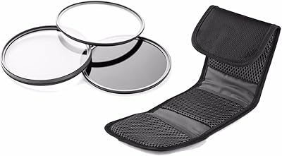 Canon EOS M50 High Grade Multi-Coated, Multi-Threaded, 3 Piece Lens Filter Kit 43mm  Nw Direct Microfiber Cleaning Cloth.