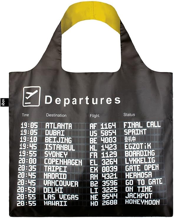LOQI AIRPORT Arrivals Reusable Shopping Bag