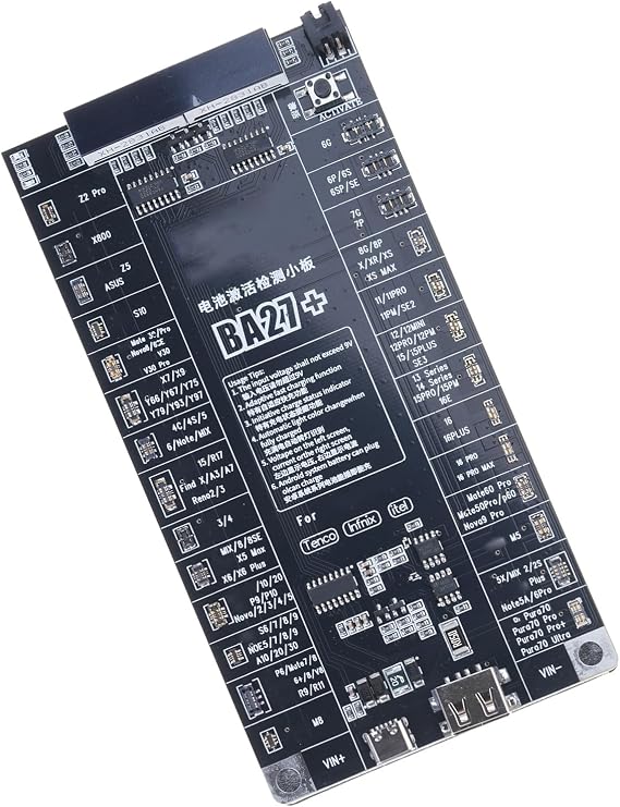 Smartphone Battery Activation Panel Charging Circuit with Auto Shutdown, Suitable for Multiple Models PCB Constructions Quick Charging Activation