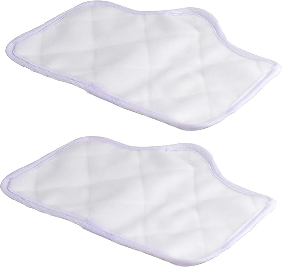 2pk Microfiber Replacement Floor Pads for H2O STEAMFX Pro Models only