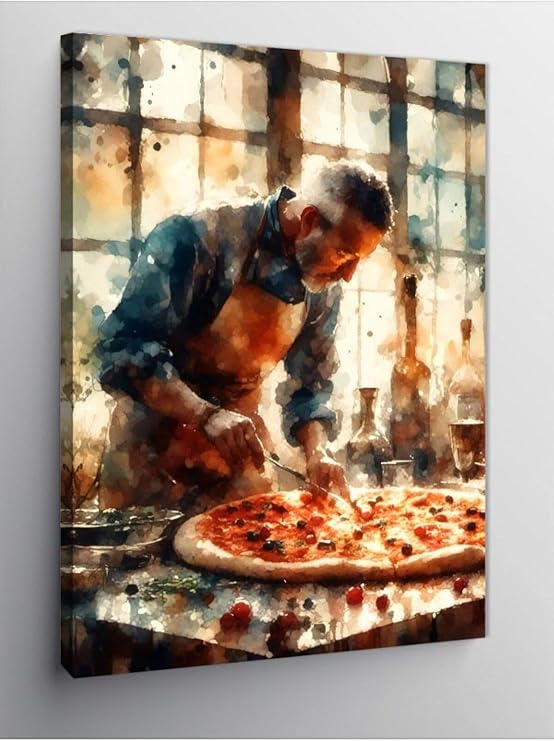 Tablo Mega Kanvas Tablo Pizza Ustası 50 X 70 Cnvsdkey-125186-50-70