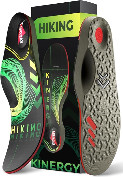 Hiking Boot Insoles for Men & Women - Arch Support Inserts