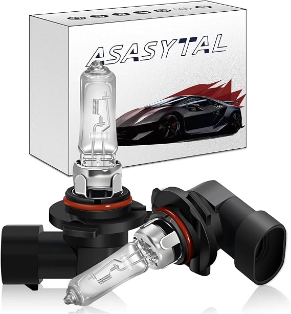 Hir2 9012 55W 12V Car Halogen Headlight Bulb, High/Low Beam Car Exterior Light Bulbs 3000K Yellow Light Halogen Fog Bulbs Replacement OEM Daytime Running Lamps, 2 Pieces