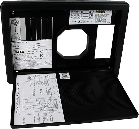 WFCO WF8735PBDA Black Converter Door Assembly