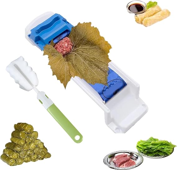 Grape Leaves Roller, Grape Leaf Roller Machine, Multi-Functional Vegetable Meat Rolling Tool, Magic Sushi Roll Maker, Diy Rolling Tool For Stuffed Grape & Cabbage Leaves (1pcs)