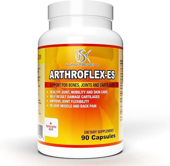 USK ARTHROFLEX-ES | Joint Support Supplement | Natural Formula with Glucosamine, Chondroitin, MSM, and Turmeric | Supports Comfort and Flexibility | 60 Capsules